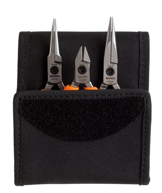 Bahco precision plier set 1xsnipe nose+1xsnipe nose 45°+1xside cutter C3902/3