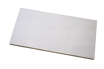 Fire board 60 mm with coating 1 sided white B744 10101