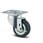 Tente Drejeligt hjul, elektrisk ledende (ESD), gummi, 50 mm, 40 kg, konuskugleleje, med plade Byggehøjde: 69 mm. Driftstemperatur:  -20°/+85° 00004436 miniature