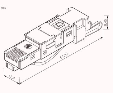IE modular plug RJ45 toolfree C6a BK-A 1132040000