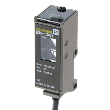 Fotoaftaster, diffus, 700 mm, DC, 3-leder, NPN/PNP, lodret, 5 m kabel E3S-CD61 5M OMS 239813