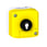 Trykknapbox grå/gul m/1xNO/NC planforsænket sort mærke: lyskilde XALFKA2535 miniature