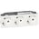Mosaic outlet Schuko 3x2pol with earth 16A 6M white 278253L miniature