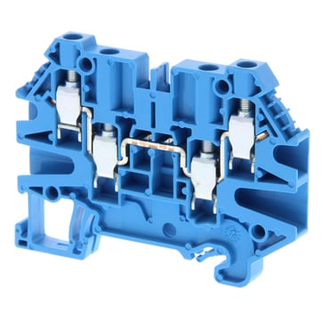 Multi conductor feed-through terminal block with 4 screw connections formounting on TS 35; nominal cross section 4mm² XW5T-S4.0-2.2-1BL 669290