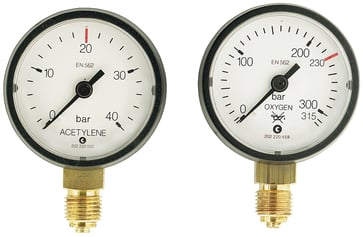 Content pressure gauge, Oxygen 0 – 315/450 bar 300087