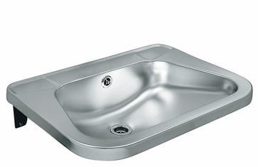 Intra Juvel RS72 wash basin stainless steel wall hung RS72STD