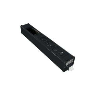 Møbelboks 4x230V+USB A/C+VDI koksgrå INS44265