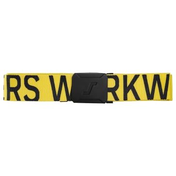 Snickers logo belt 9004 yellow / black text one size 90040604000