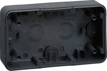 OPUS® 74 surface box 1½ module horizontal, anthracite 523M8015