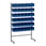 WFI L-rack 1 complete incl. 36 plastic bins (blue) 5-800-0 miniature