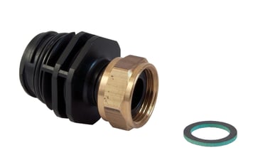 Uponor adapter brass collar Q&E PPM 1"mt-3/4"sn 1063785