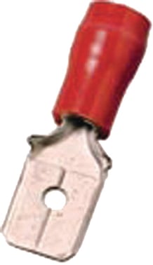 Isoleret spadestik rød 6,3x0,8  0,5-1mm² ICIQ168FS