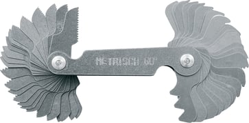 Screw pitch gauge 58 blades WW 55° 4-62 / MM 60° 0,25-6,0 / RG 8-28 10594165