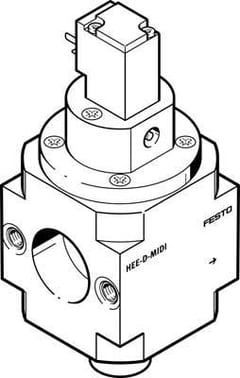 Festo On/off valve - HEE-D-MIDI-230 172961