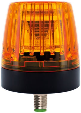 Comlight56 LED amber status light with 4 pole m12 bottom exit 4000-76056-1312000