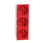 3xSchuko socket 2P+E screwless red NU307603 miniature