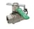 F x F heavyduty fullway ball valve with lockable device  Green steel lever   TEA treatment 1" 58EU-008 miniature