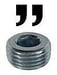 Hexagon socket tapered pipe plugs DIN 906 zinc plated