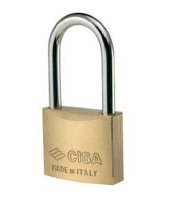 CISA Lock 50mm 2 keys per lock brass CI22011.50