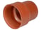 Wafix overgang 110 mm til støbejernsspids PP rød med gummiring 1551601 miniature