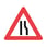 Warning sign A43.3 narrowed carriageway right 102710 miniature