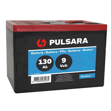 Pulsara Hybrid Alkaline 9V/130Ah lille 084234