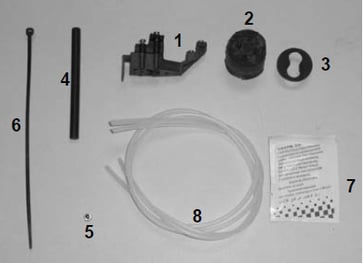 Gelforsegling kit til 2 kabel Ø8-12 mm for SCIL fibermuffe EM1597-001