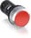 Trykknap lav rød 1NO krom CP1-30R-01 1SFA619100R3041 miniature