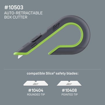 Slice Box Cutter auto-tilbageføring 10503 5810503