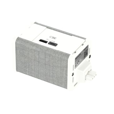 Møbelboks USB A/C hvid-grå INS44206