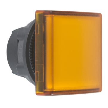 Harmony signallampehoved i plast for LED med firkantet linse i orange farve ZB5CV053