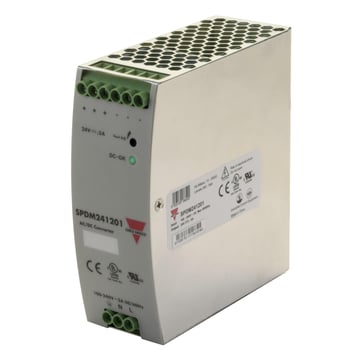 Strømforsyning 5,0A m/skrueklem Fors: 100-240VAC output 24VDC SPDM241201