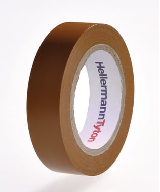 HelaTape Flex 1000+ 19mm x 20m Premium PVC tape Brun 710-10608
