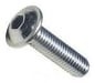Button head with flange ISO 7380 zinc plated 10.9
