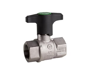 F x F heavyduty fullway ball valve  Extended plastic lever  TEA treatment 1" 52TEU-008