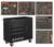 Bahco værktøjsvogn C75 sort m/6 skuffer + side kabinet 189 dele 1475KXL6CBK-FF6 miniature