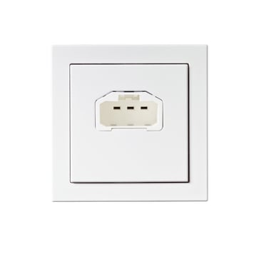 Wall mounted lamp outlet (DCL), white 2TKA00000934