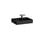 LAUFEN Kartell By LAUFEN håndvask, 60 x 46 cm, hylde venstre, sort højglans H8103350201111 miniature