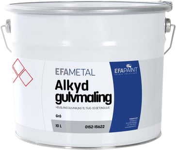 Alkyd Gulvmaling Grå t/Træ & Beton 10 L 015215622910
