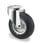 Tente Drejeligt hjul, sort massiv gummi, elektrisk ledende, Ø125 mm, 100 kg, rulleleje, med bolthul Byggehøjde: 155 mm. Driftstemperatur:  -20°/+60° 113470203A miniature
