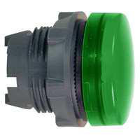 Harmony signallampehoved i plast for BA9s med linse i grøn farve ZB5AV03