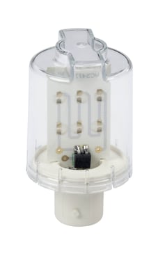 Harmony løs LED lyskilde for XVM lystårne med BA15d fatning med fast lys i grøn farve og 24V AC/DC forsyning DL2EDB3SB
