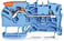 2-leder-gennemgangsklemme, pal og Push-in CAGE CLAMP® 2,5 mm², blå 2102-1204 miniature