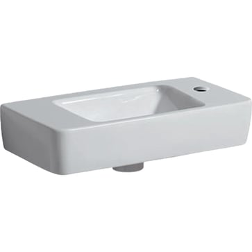 Geberit Renova Compact washbasin f/bathroom furniture, 500 x 250 x 150 mm, white porcelain 500.927.00.1