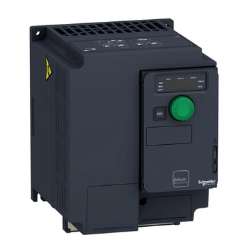 Frekvensomformer 2,2kW 3x600V IP20 med 5 sikkerhedsfunktioner og mulighed for kortslutningsbeskyttelse direkte monteret på drevet ATV320U22S6C