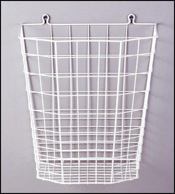 Metal basket, white, H40 x W34 x D23 cm 1620440