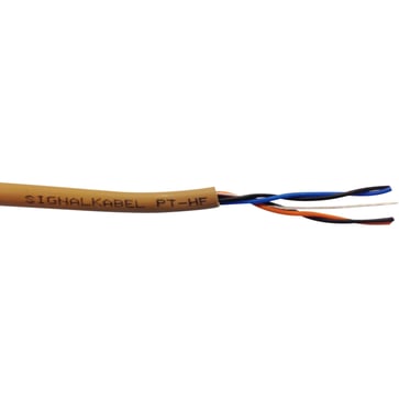 Signalling and alarmcable PT-HF 2X2X0,6 brown CTS UV T500 732020060