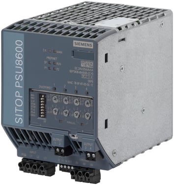 SITOP PSU8600 40A PN stabiliseret strømforsyning, Udgang: 24 V/40 A DC med PN/IE forbindelse 6EP3437-8SB00-2AY0