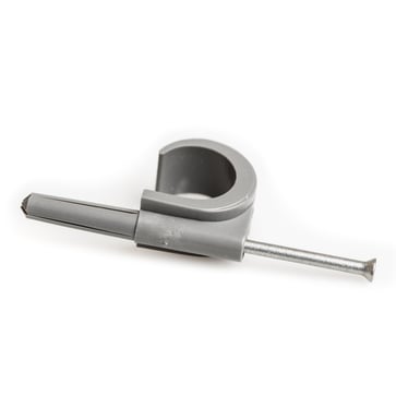 Mepac plug clips 11/15 grey and with integrated raw plugs and pre-assembled nail PCN 1414 11/15GR
