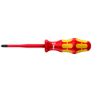 162 iS PH/S VDE Insulated screwdriver with reduced blade diameter for PlusMinus screws (Phillips/slotted), PH/S # 2 x 100 mm WE-05006456001